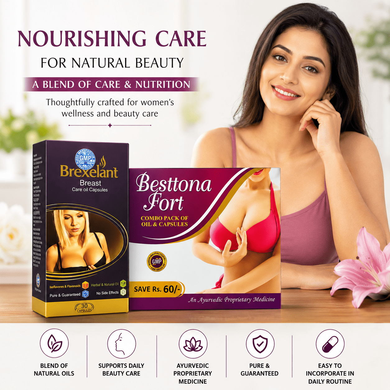 Brexelant Breast Cream & Besttona Fort Oil & Capsule - HEALTH AIM
