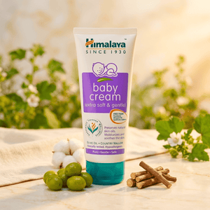 HIMALAYA BABY CREAM 100 ML - Extra Soft & Gentle, Paraben Free, 100 ml Tube