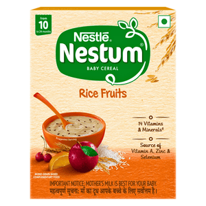 Nestle Nestum Baby Cereal From 10 to 24 Months Rice Fruits 400G