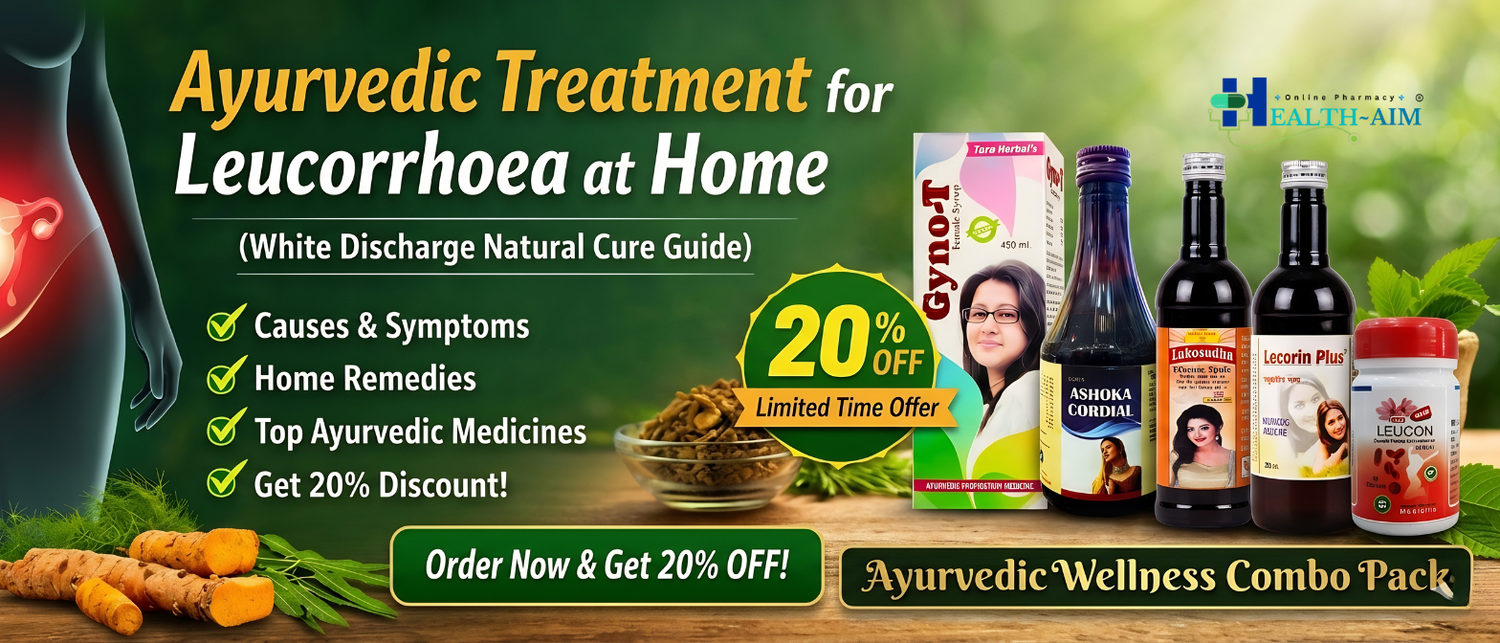 Ayurvedic Treatment for Leucorrhoea (White Discharge) - HEALTH AIM PHARMACY