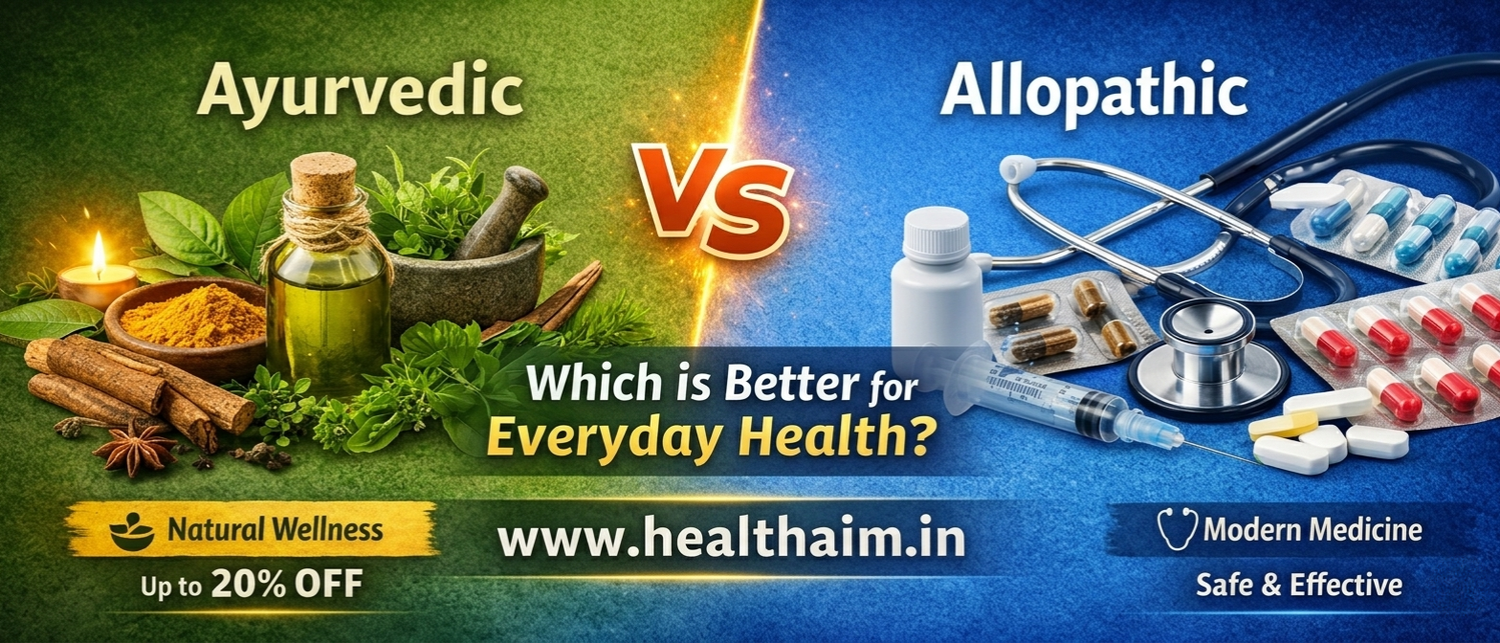 Ayurvedic vs Allopathic Medicine: Which is Better for Everyday Health? - HEALTH AIM PHARMACY