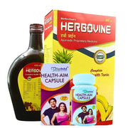 100% Natural Weight Gainer Herbovine Health Tonic & Health Aim Capsule ( Best Combo Pack ) - HEALTH AIM PHARMACY