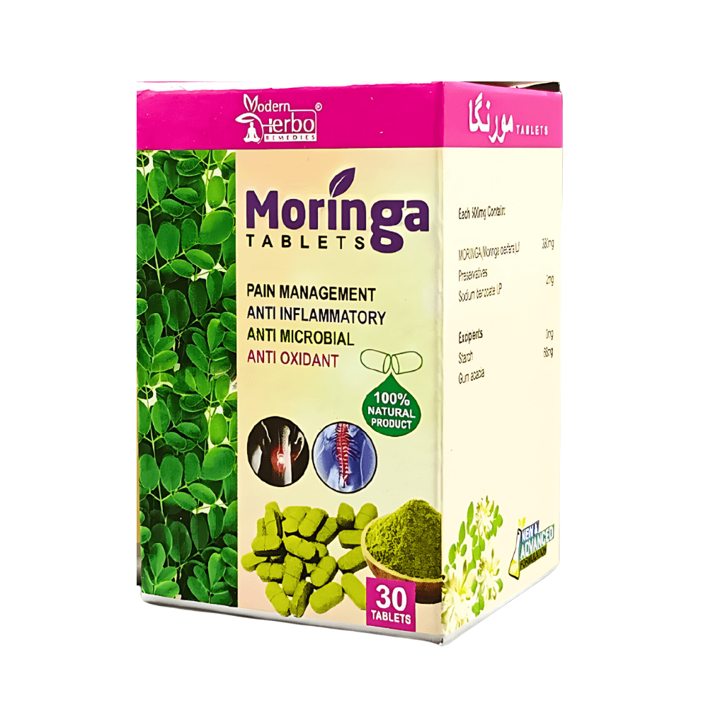 100% Organic Moringa Tablets 30tab ( pack of 2 ) - HEALTH AIM PHARMACY