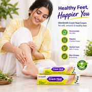 Crack Heal Foot Cream for Dry, Cracked Feet, Damaged Feet, Dry Feet - 25gm