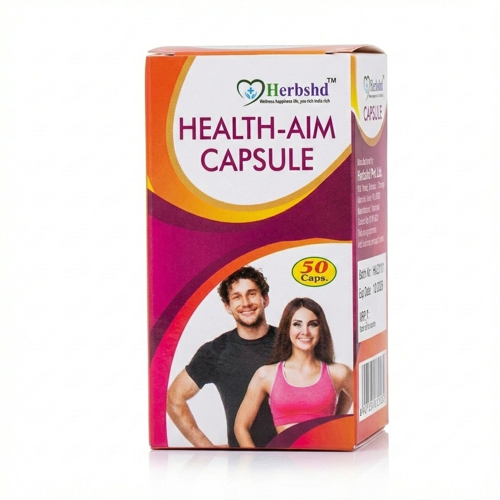 Ayurvedic Lecorin Plus Tonic + Health Aim Capsule | 200ml + 50Caps | Pack of 2
