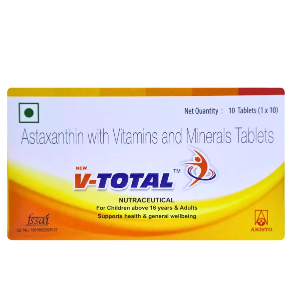 New V-Total Nutraceutical Tablet | 10 Tablets - HEALTH AIM PHARMACY