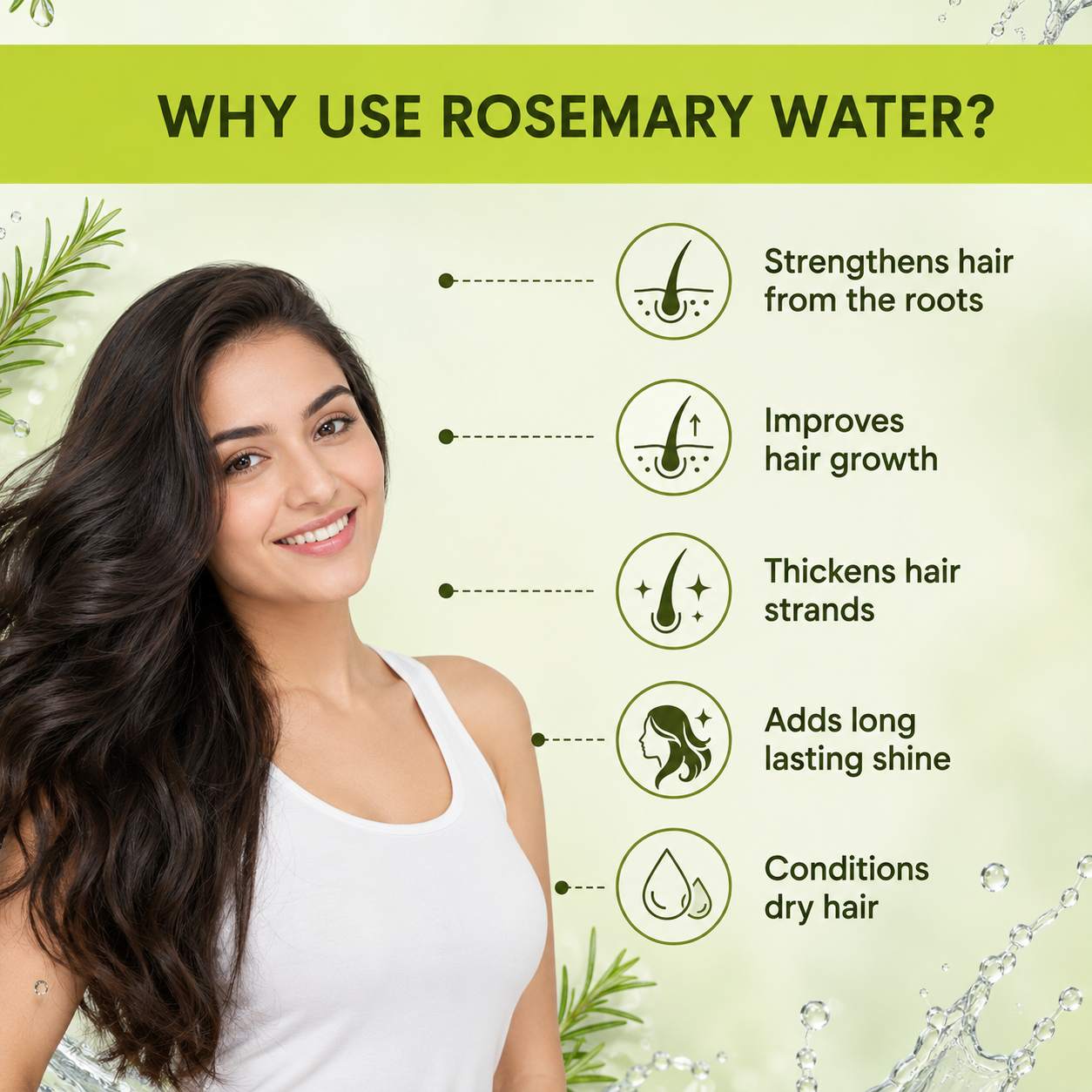 Rosemary Water (100 ml) | Rosemary water for hair | Hair Spray for Hair Growth