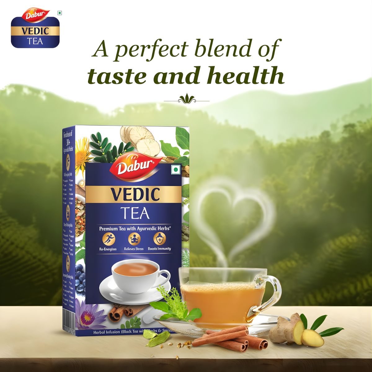 DABUR HONEY 1KG WITH DABUR VEDIC TEA 150G FREE
