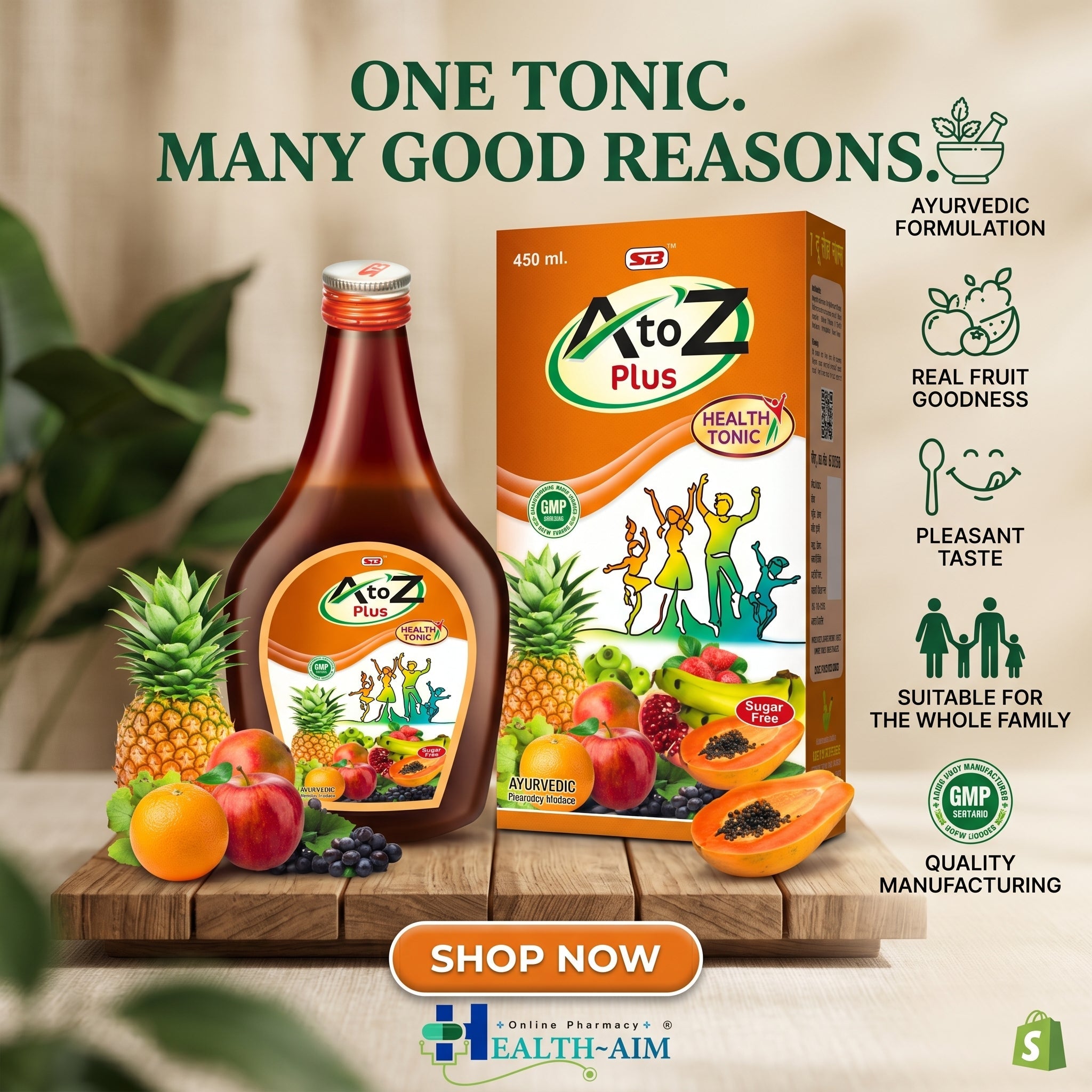 A to Z 450 ML SYRUP (pack of 2) - HEALTH AIM PHARMACY