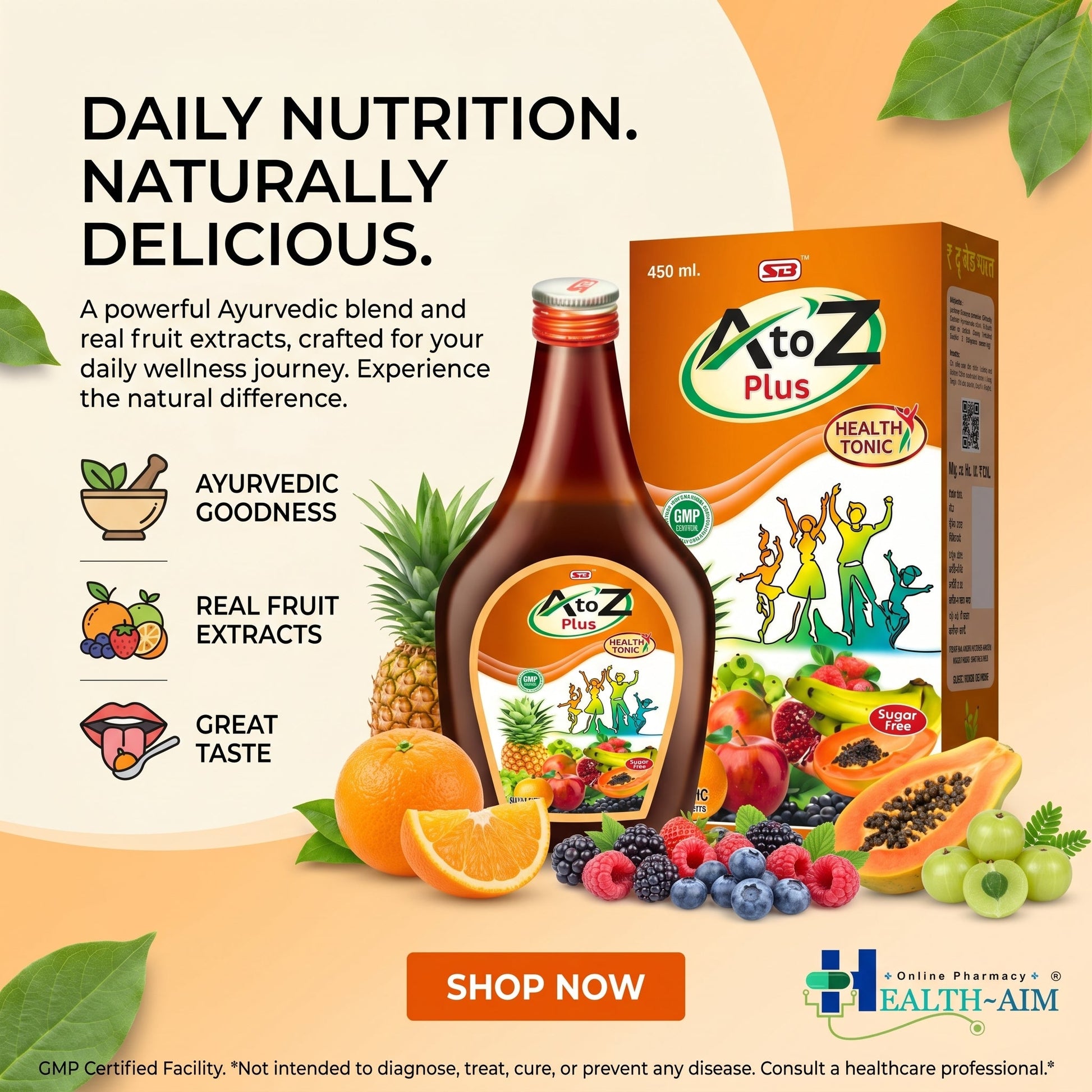 A to Z 450 ML SYRUP (pack of 2) - HEALTH AIM PHARMACY