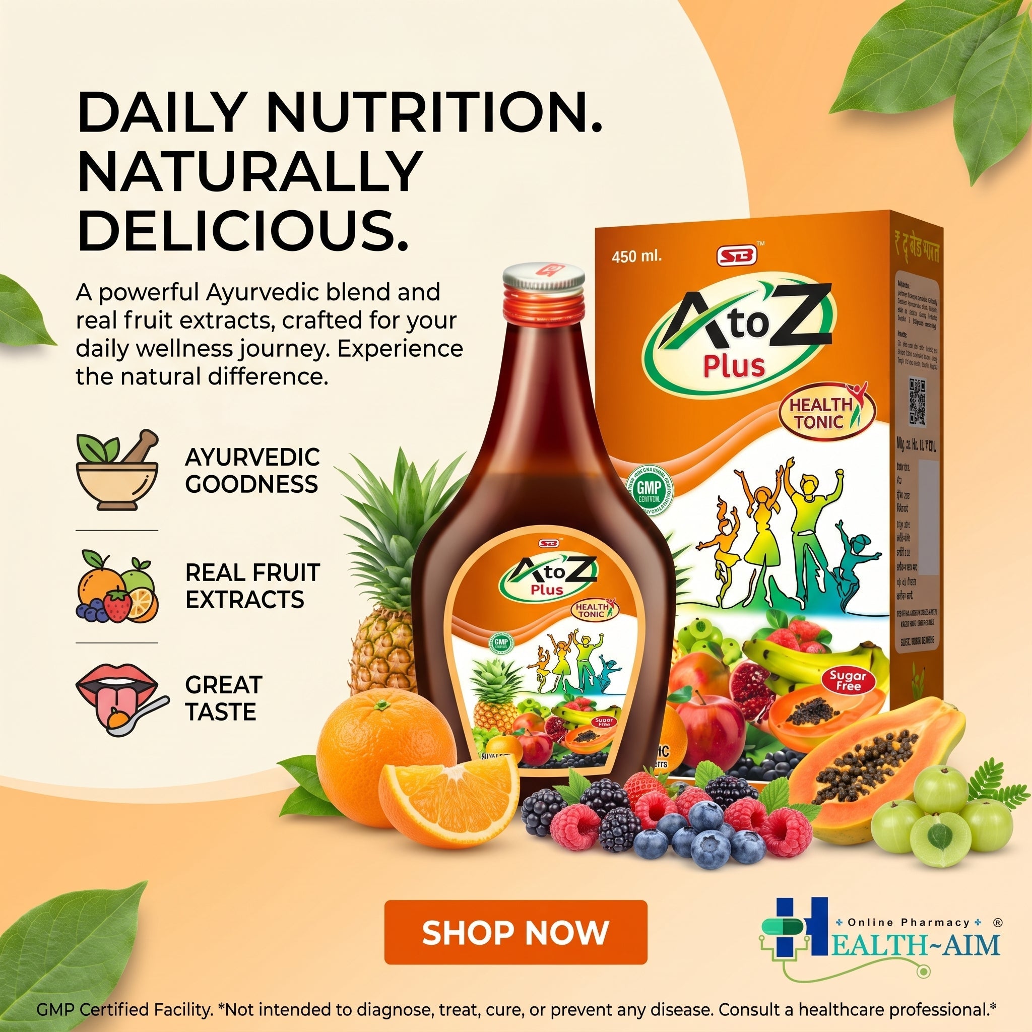A to Z 450 ML SYRUP (pack of 2) - HEALTH AIM PHARMACY