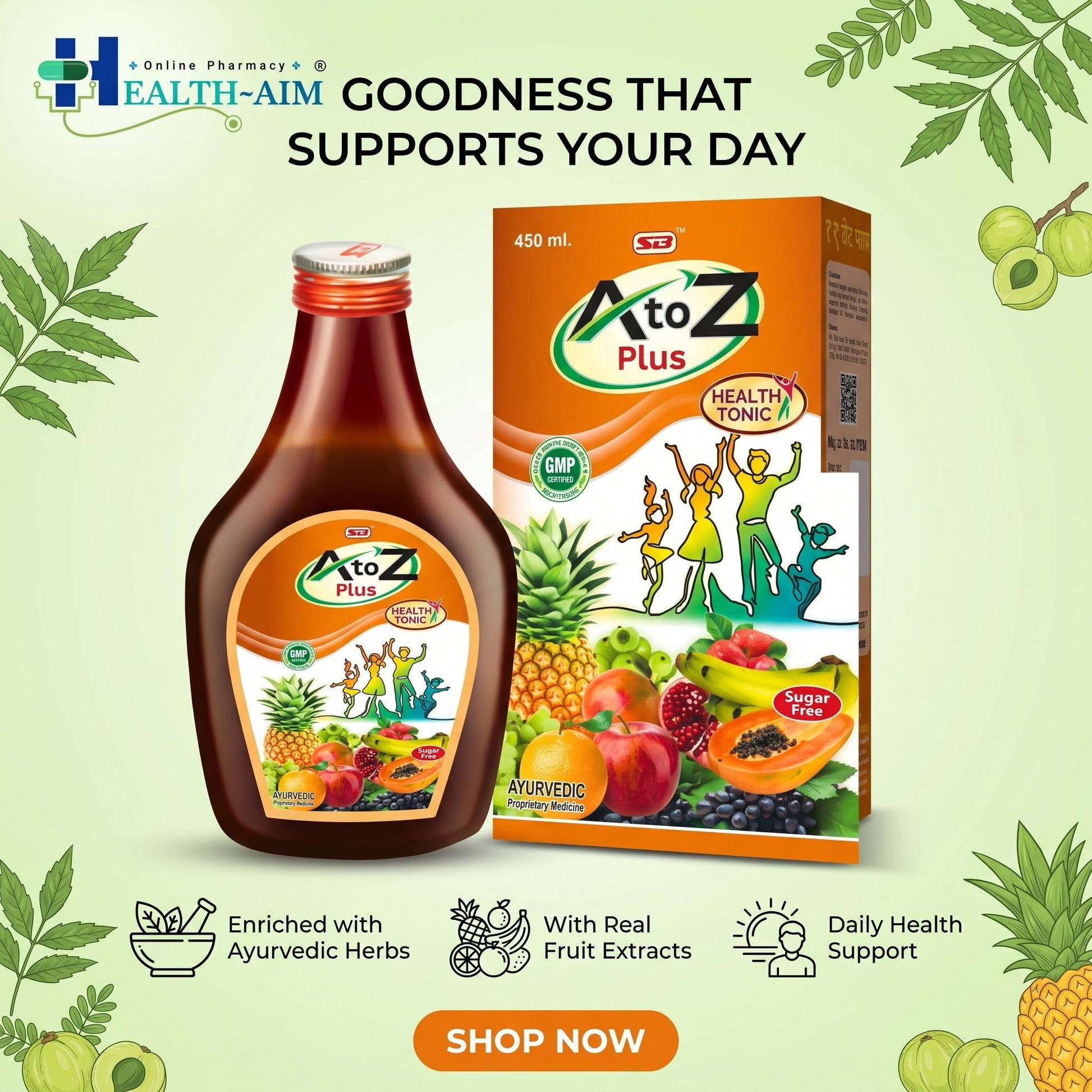 A to Z 450 ML SYRUP (pack of 2) - HEALTH AIM PHARMACY