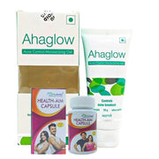 Ahaglow Acne Control Moisturizing Gel And Health Aim Capsule Combo Pack - HEALTH AIM PHARMACY