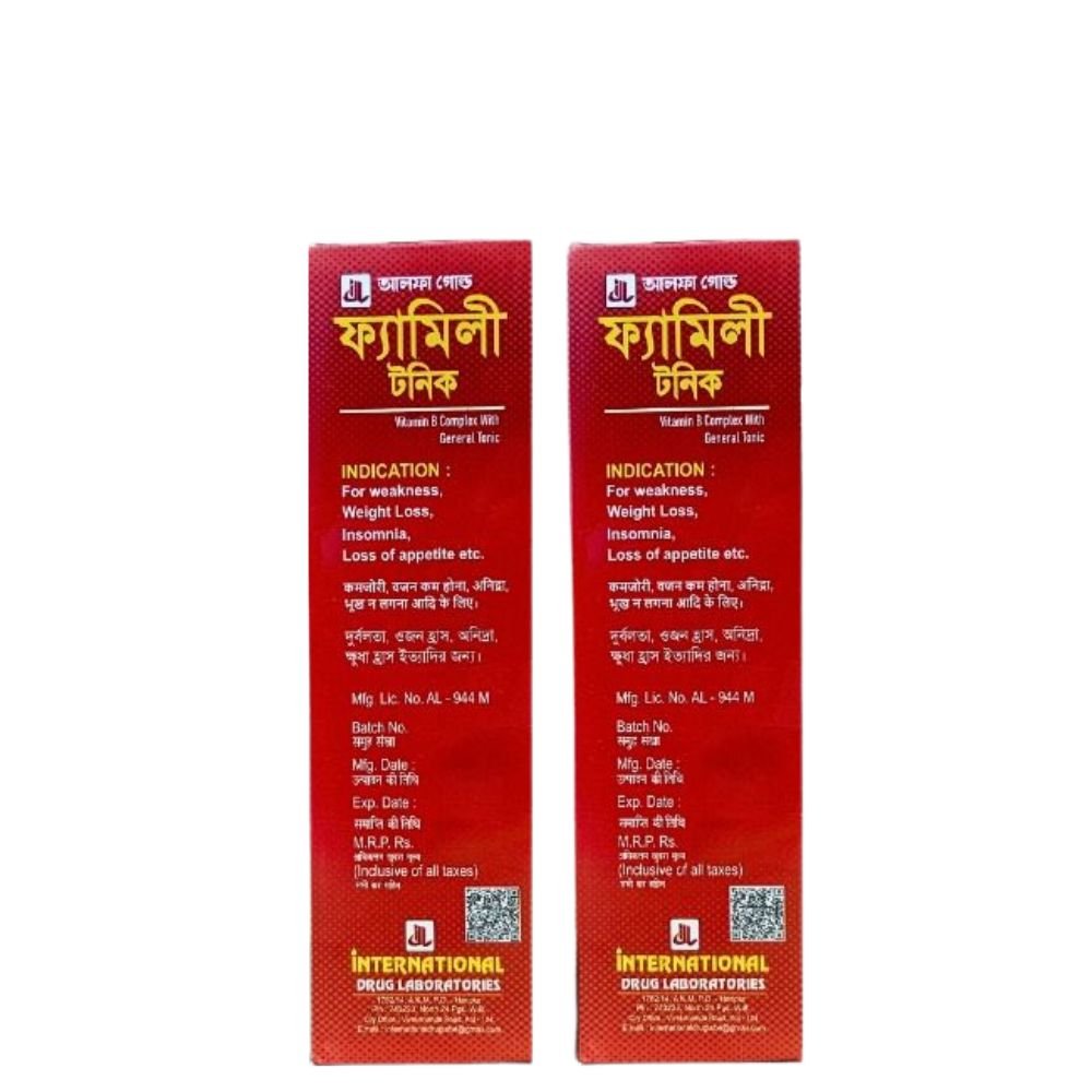 Alfa Gold Family Tonic With Vitamin B Complex 450ml.(pack of 2) - HEALTH AIM PHARMACY