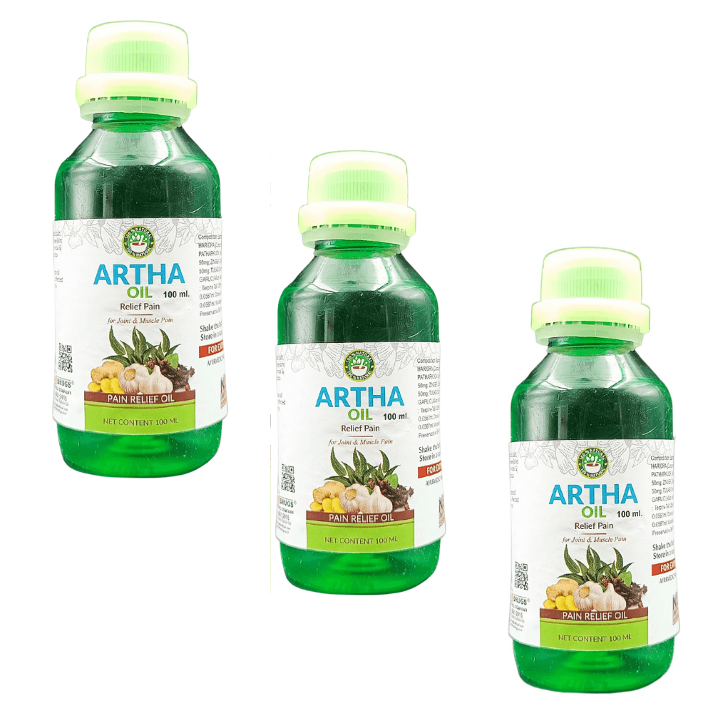 All kind off pain relief Herbs N Drugs Artha Oil 100ml (Pack Of 3) - HEALTH AIM PHARMACY