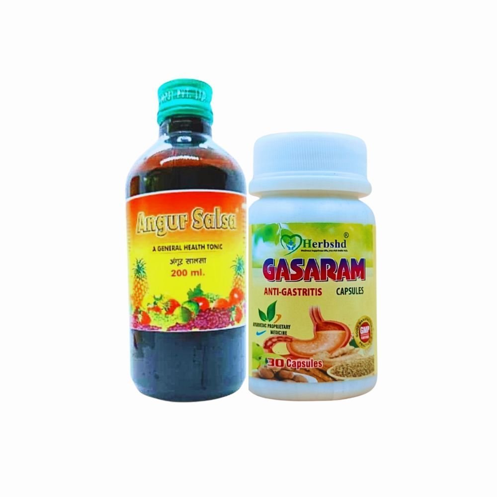 ANGUR SALSA 200 ML & GASARAM CAPSULE (COMBO PACK) - HEALTH AIM PHARMACY