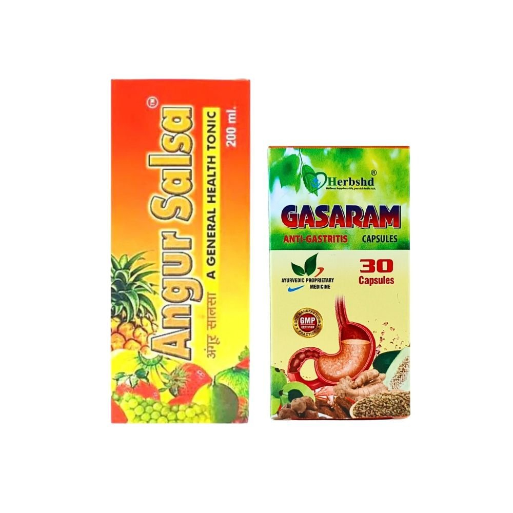 ANGUR SALSA 200 ML & GASARAM CAPSULE (COMBO PACK) - HEALTH AIM PHARMACY