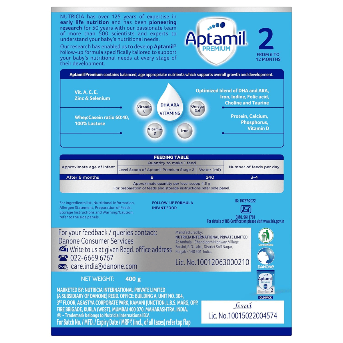 APTAMIL PREMIUM 2 | FROM 6 TO 12 MONTHS | - HEALTH AIM PHARMACY