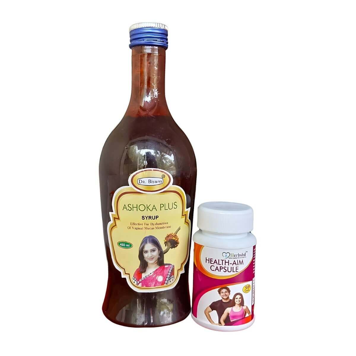 Ashoka Plus Syrup & Health - Aim Capsule&Increases immunity - HEALTH AIM PHARMACY