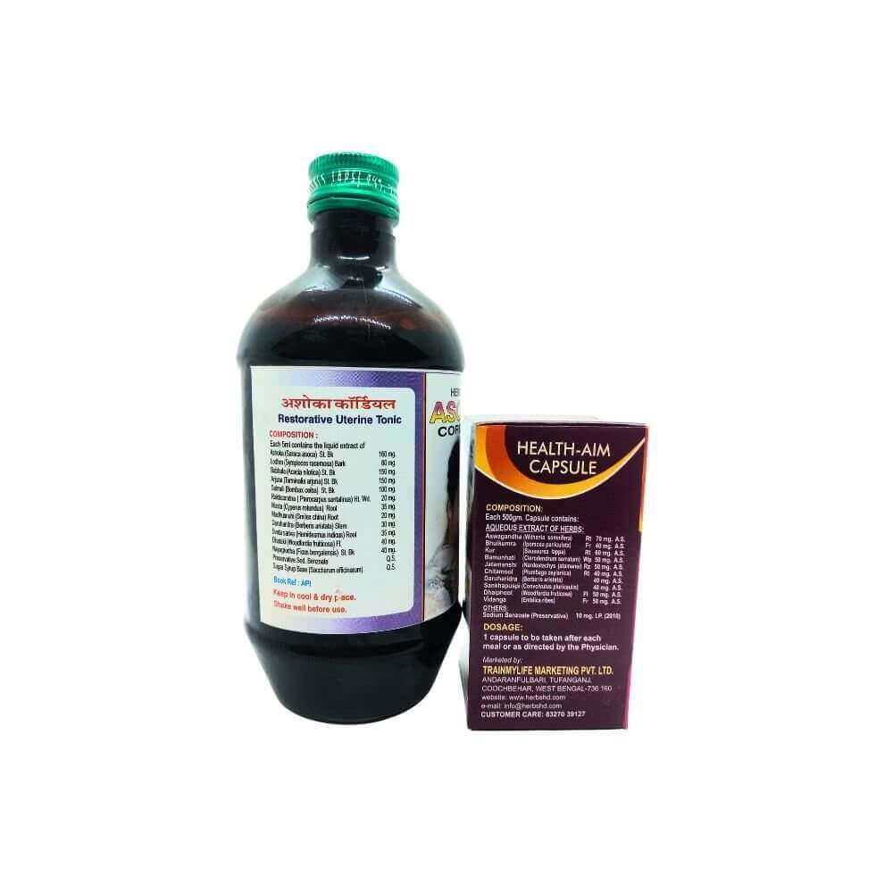 Asoka Cordial & Health Aim capsule (combo pack) - HEALTH AIM PHARMACY