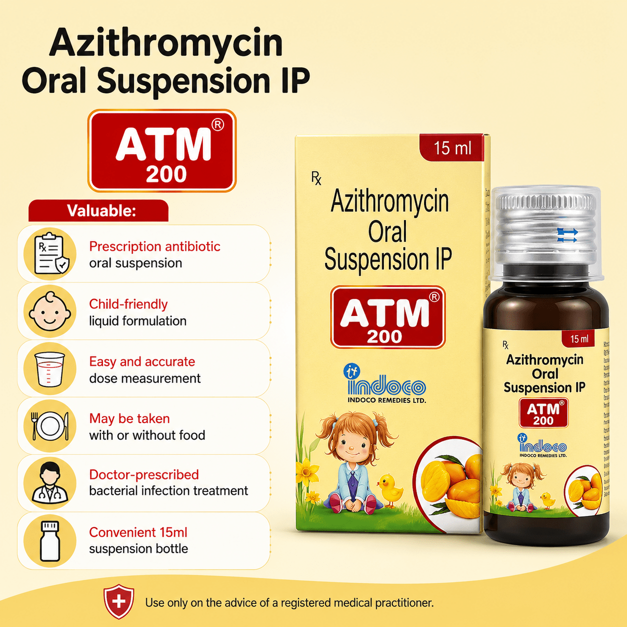 ATM 200 Oral Suspension 15ml - HEALTH AIM PHARMACY
