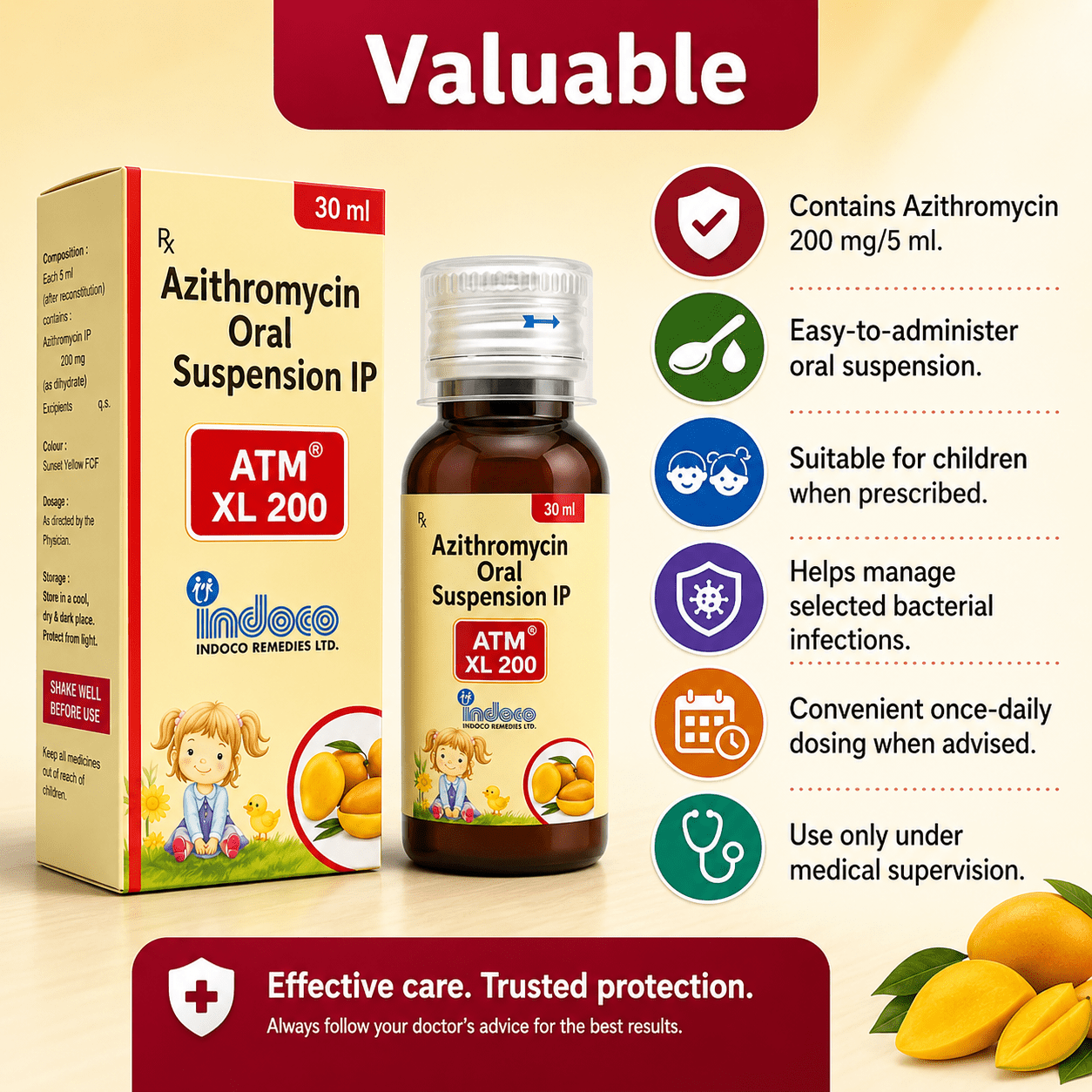 ATM XL 200 Suspension 30ml - HEALTH AIM PHARMACY