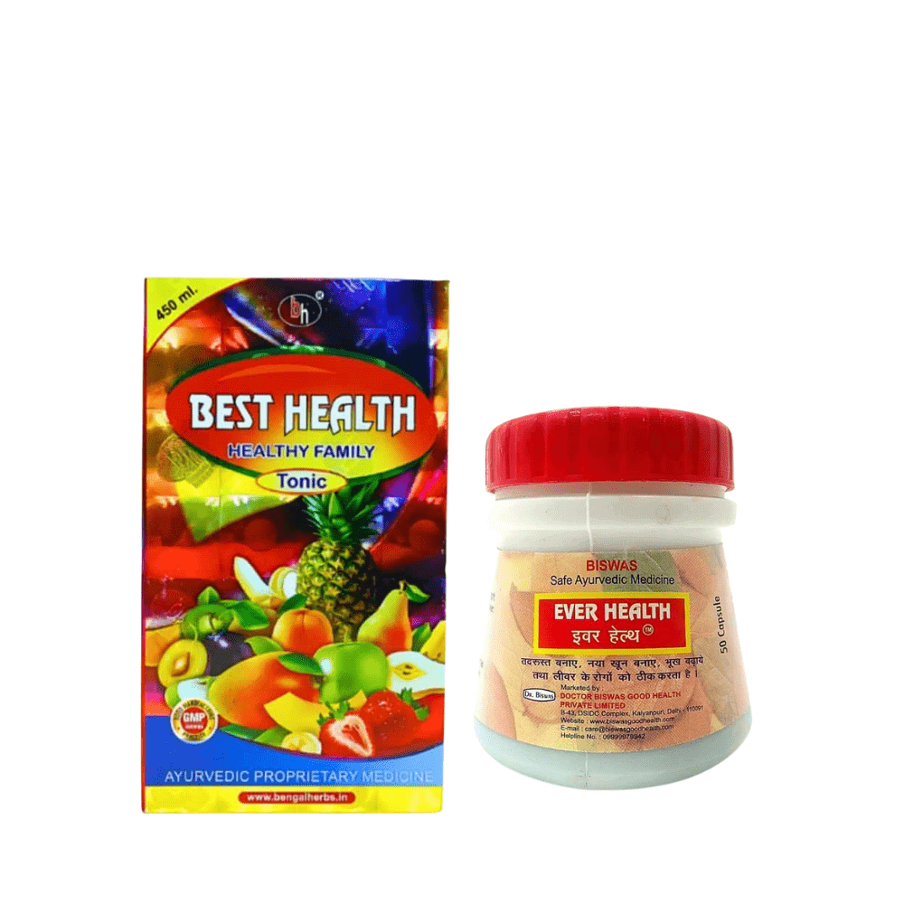 Aurvedic Best Health Tonic &amp; Ever Health Ghat Capsule (Combo Pack) - HEALTH AIM PHARMACY