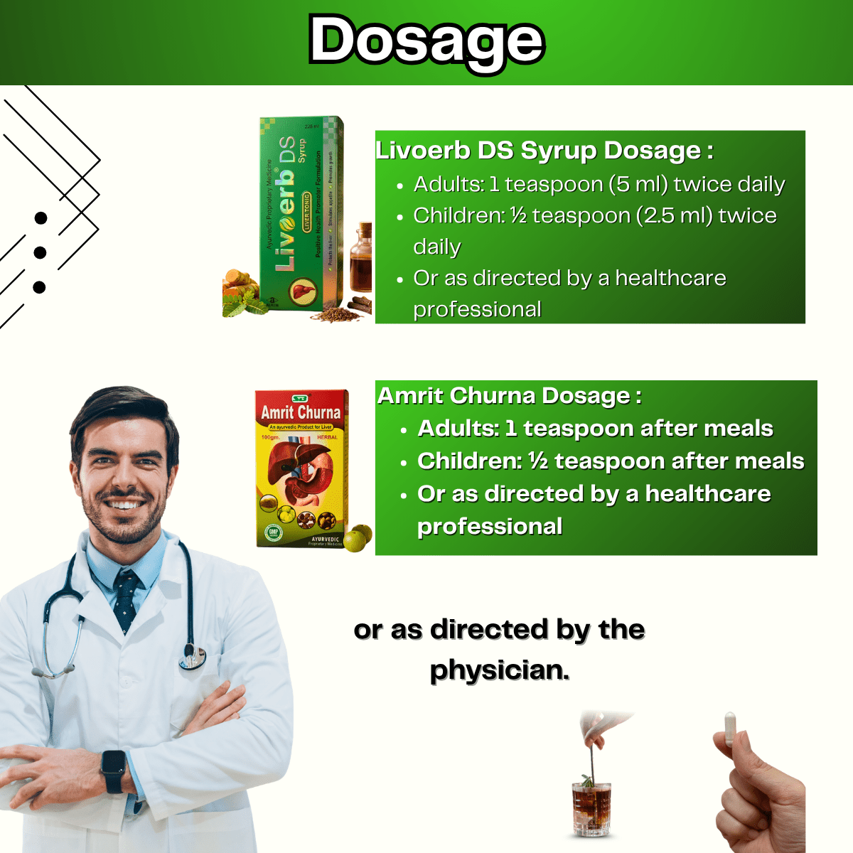 Ayuevedic Livoerb DS Syrup and Amrit Churna Powder & Health Aim Capsule Combo | 225ml + 100gm + 50Caps | Combo Pack - HEALTH AIM PHARMACY