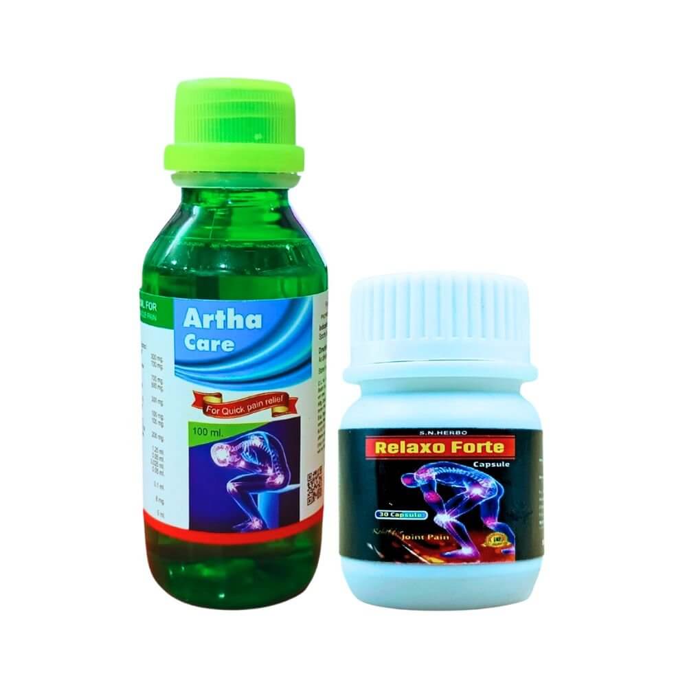 Ayurvdic Artha Care Oil & Relaxo Forte Capsule combo(Pack of 2) - HEALTH AIM PHARMACY