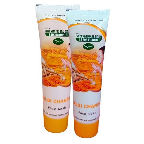 Ayurveda Skin Brightening Haldi Chandan Face Wash 90 - gm. (pack of 2) - HEALTH AIM PHARMACY
