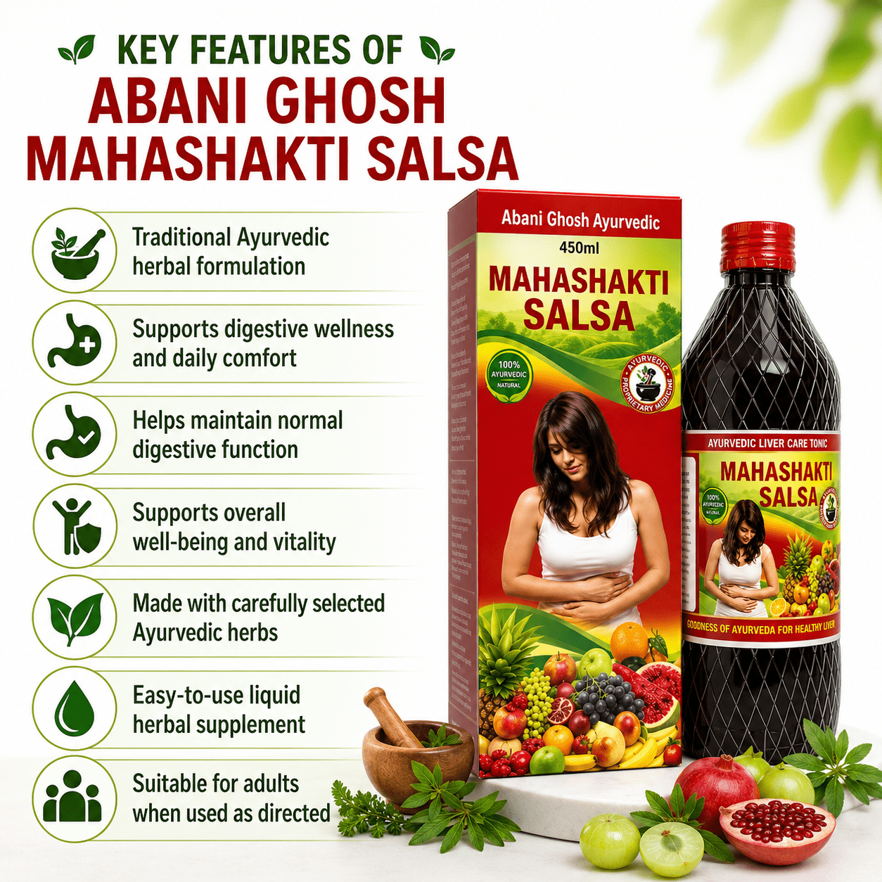 Ayurvedic Abani Ghosh Mahashakti Salsa Tonic (Pack of 2) - HEALTH AIM PHARMACY