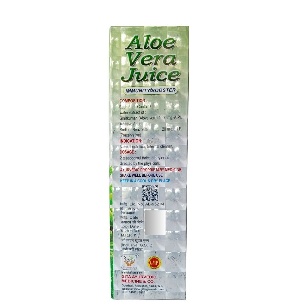 Ayurvedic Aloe Vera Juice 450ml. (pack of 2) - HEALTH AIM PHARMACY