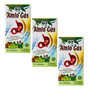 Ayurvedic Amlo Gas Capsule For Quick Relief Indigestion | 50Caps | Pack Of 3 - HEALTH AIM PHARMACY