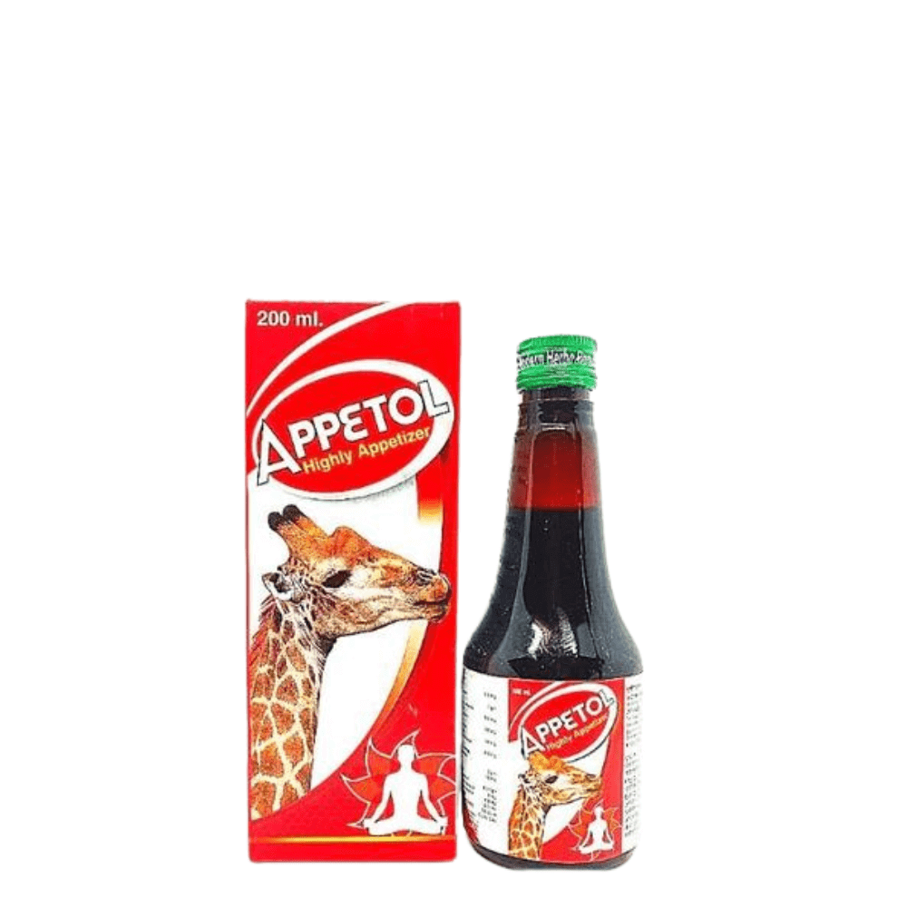 Ayurvedic Appetol Syrup 200ml For Appetite (Pack Of 3) - HEALTH AIM PHARMACY