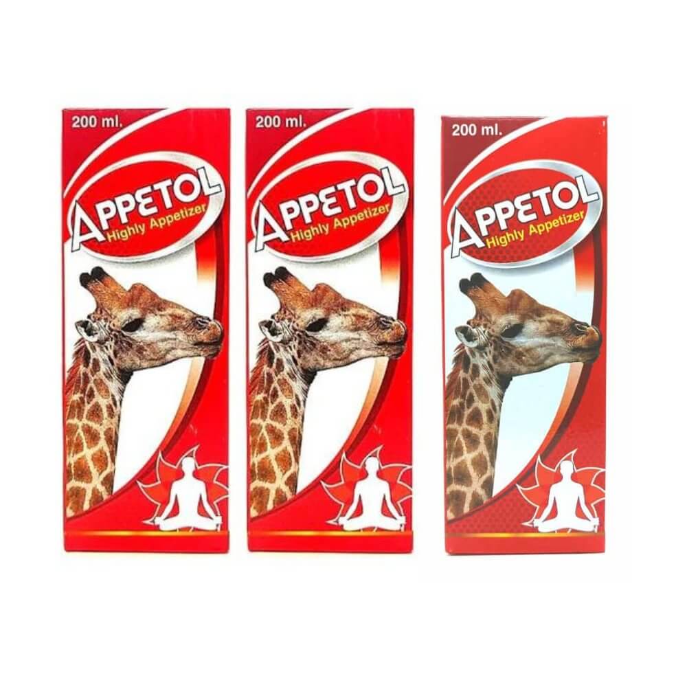 Ayurvedic Appetol Syrup 200ml For Appetite (Pack Of 3) - HEALTH AIM PHARMACY