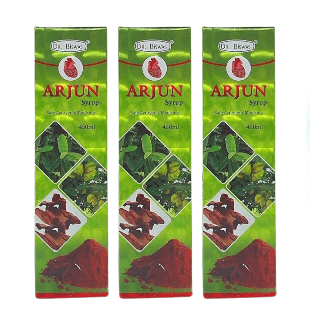 Ayurvedic Arjun Syrup 450ml. Pack Of 3 - HEALTH AIM PHARMACY