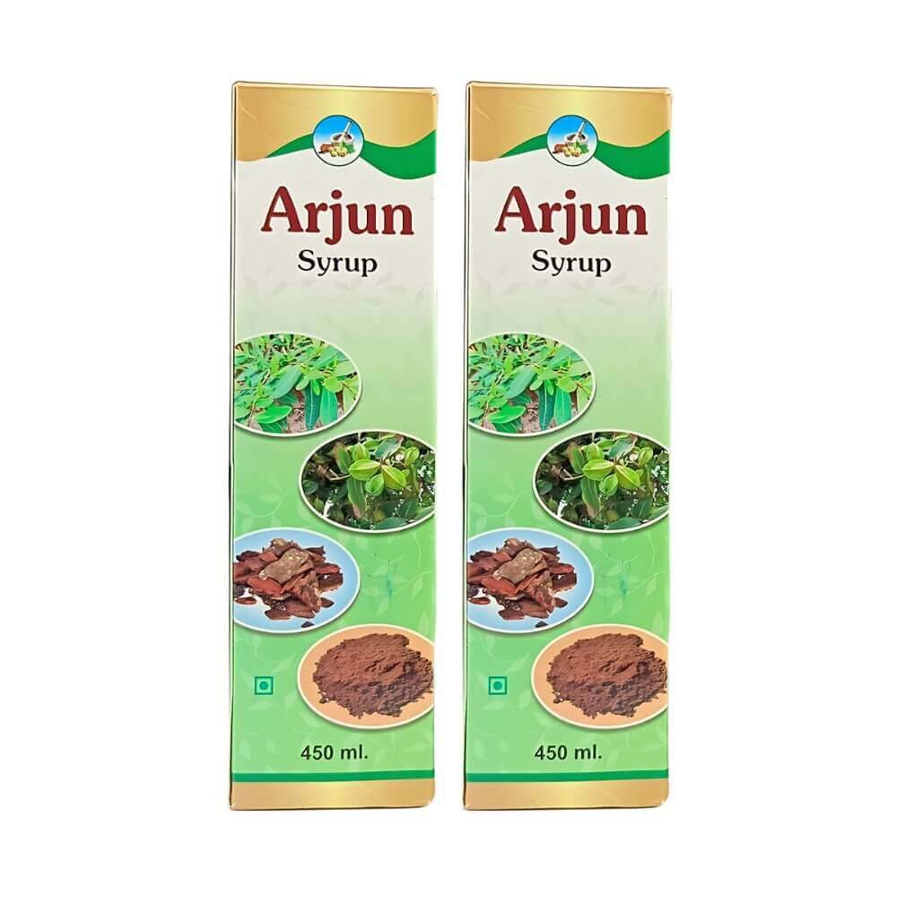 Ayurvedic Arjun Syrup For Balances cholesterol levels (pack of 2) - HEALTH AIM PHARMACY