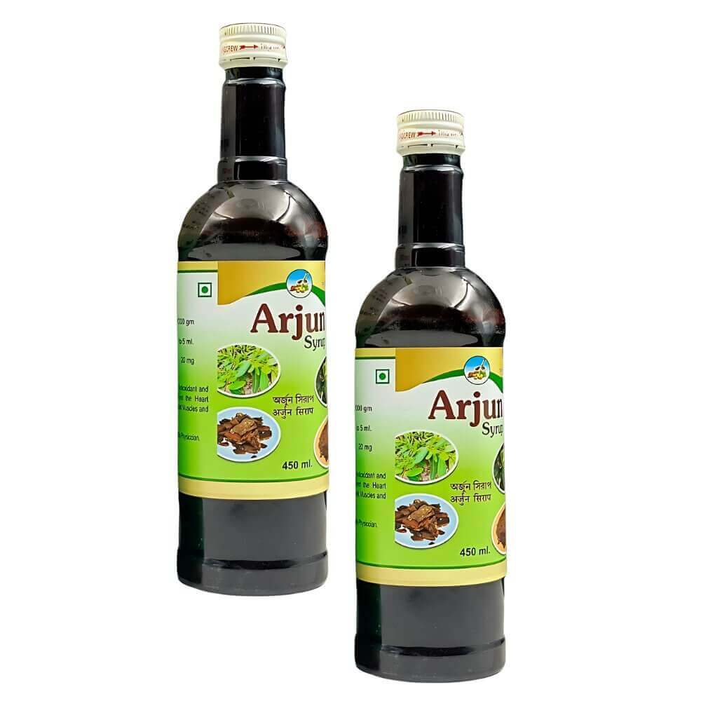 Ayurvedic Arjun Syrup For Balances cholesterol levels (pack of 2) - HEALTH AIM PHARMACY