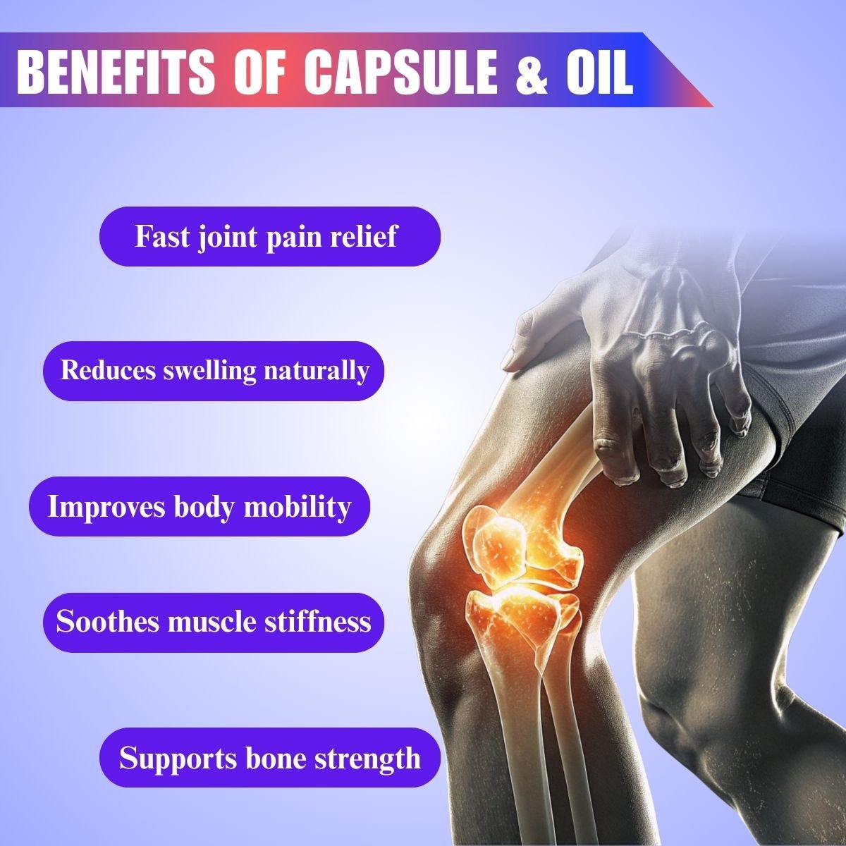 Ayurvedic ARTHRISUN Capsule & PAIN QR Pain Oil | 30 Cap + 100ml | Combo Pack - HEALTH AIM PHARMACY