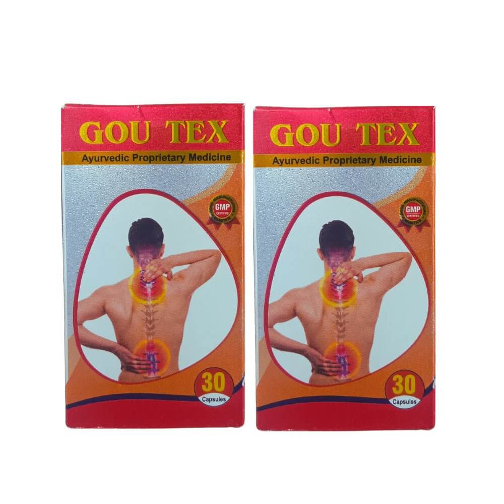 Ayurvedic Arthritis All Kinds Of Pain Relief Gou Tex Capsule (pack of 3) - HEALTH AIM PHARMACY