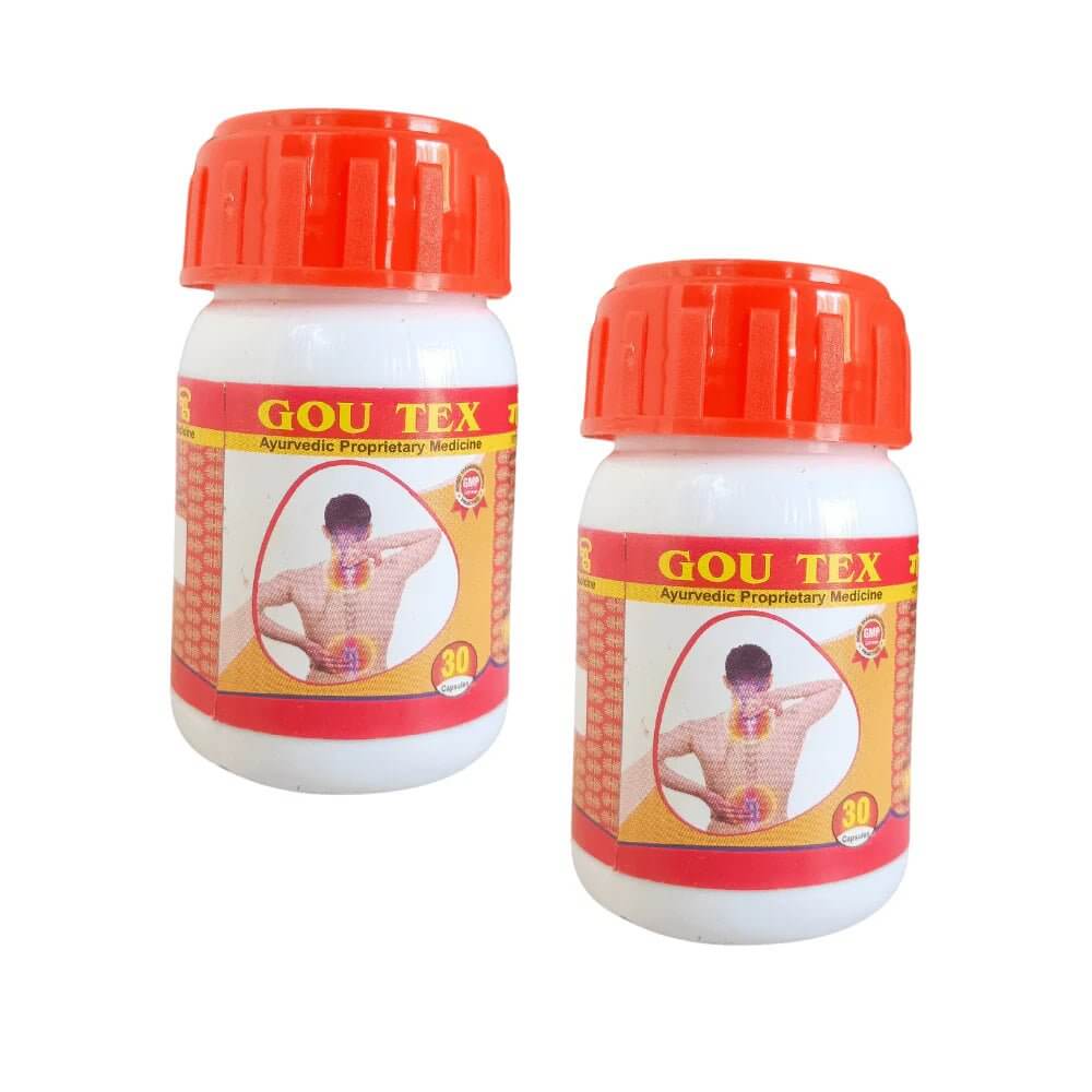 Ayurvedic Arthritis All Kinds Of Pain Relief Gou Tex Capsule (pack of 3) - HEALTH AIM PHARMACY