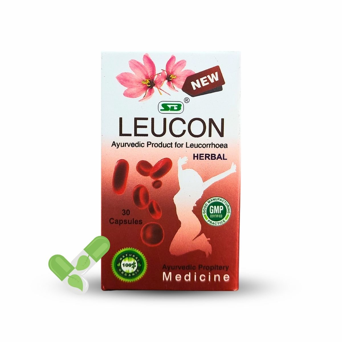 Ayurvedic ASHOKA Cordial Syrup & Leucon Capsule Combo Pack - Women's Health Care, 200ml + 30 capsules - HEALTH AIM PHARMACY
