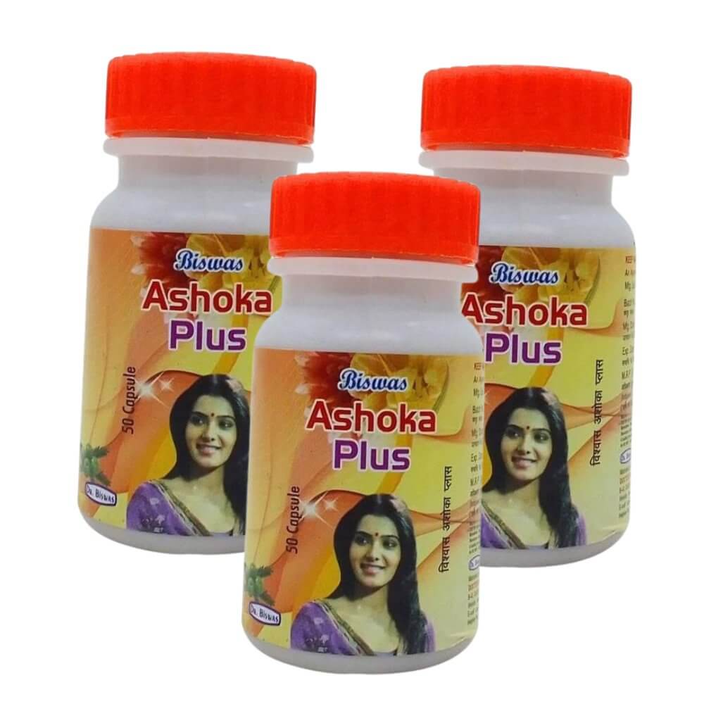Ayurvedic Ashoka Plus Capsule Pack of 3 - HEALTH AIM PHARMACY