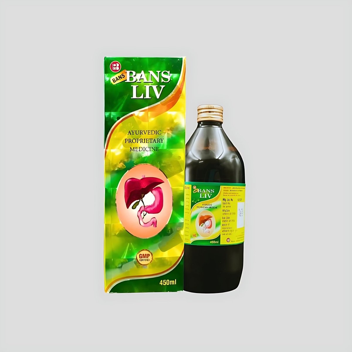 Ayurvedic BansLiv Tonic 450ml & Gass - T 30 Capsule (combo) - HEALTH AIM PHARMACY