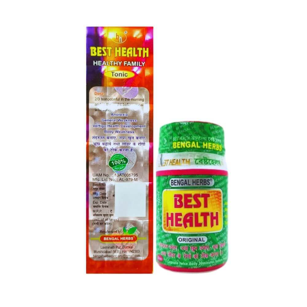 Ayurvedic Best Health Tonic & Capsule For Wight gain, Body weakness - HEALTH AIM PHARMACY