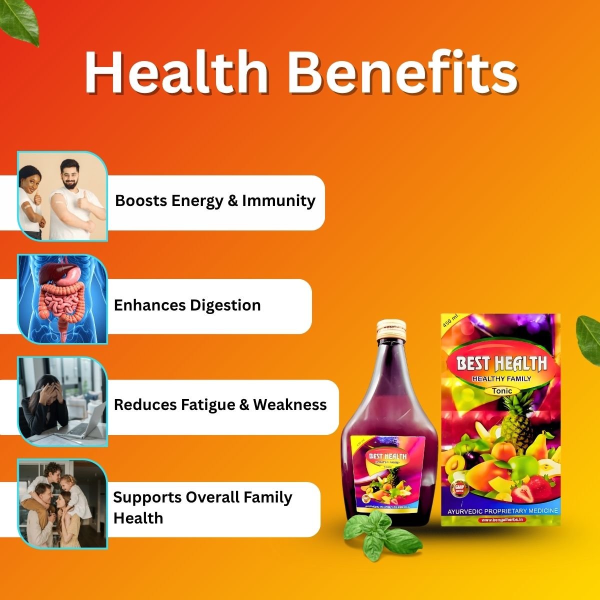 Ayurvedic Best Health Tonic & Capsule For Wight gain, Body weakness - HEALTH AIM PHARMACY