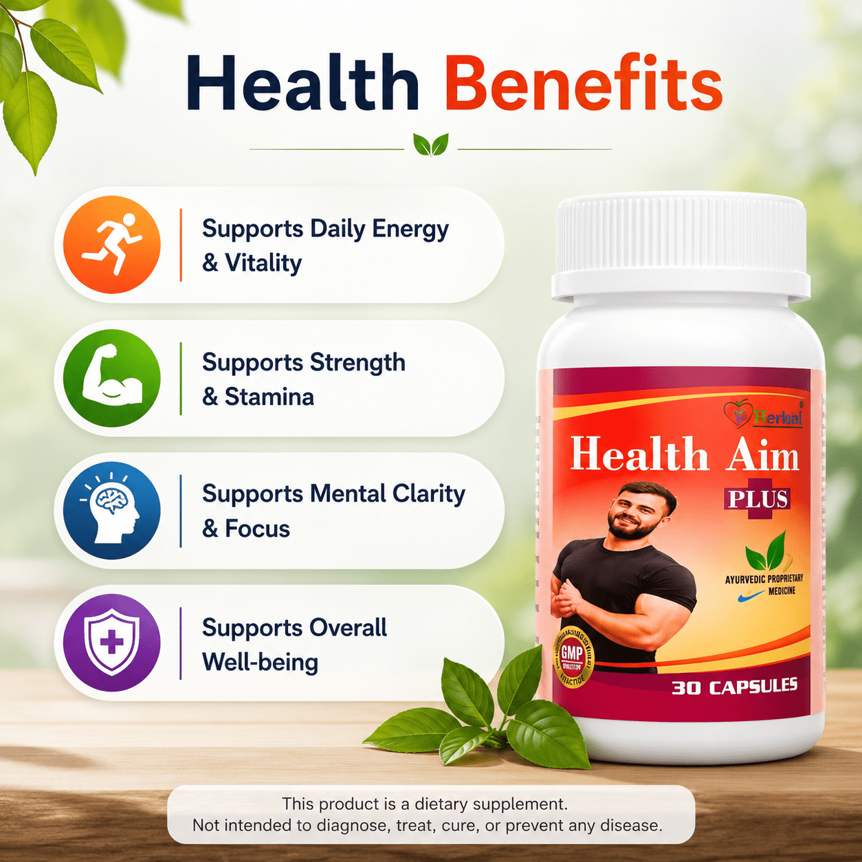 Ayurvedic Best health tonic & Health aim plus capsule (Combo Pack) - HEALTH AIM PHARMACY