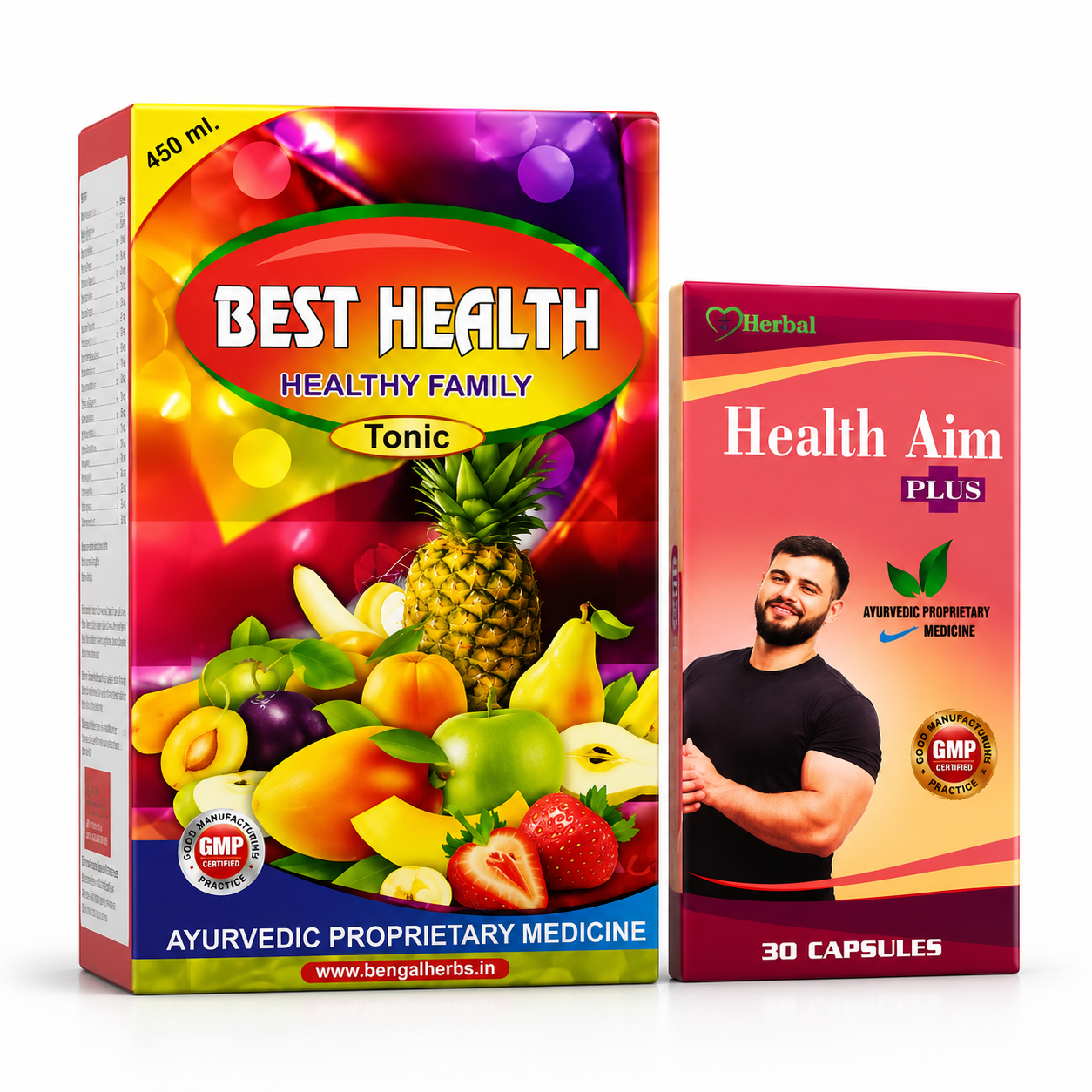 Ayurvedic Best health tonic & Health aim plus capsule (Combo Pack) - HEALTH AIM PHARMACY