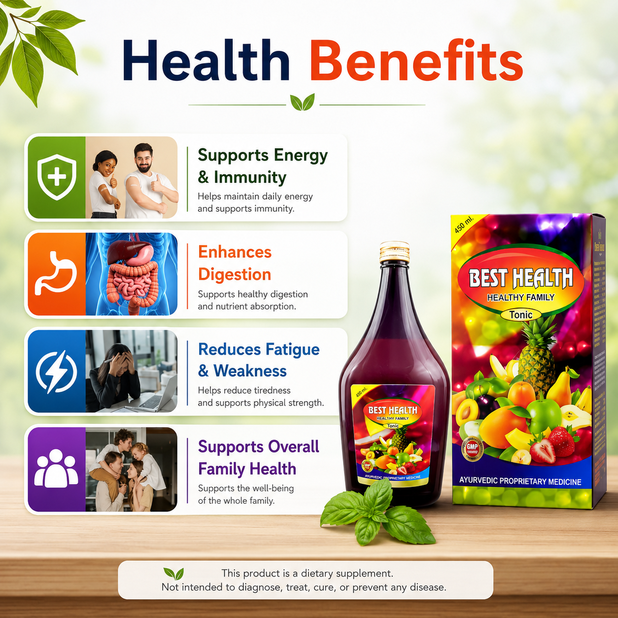 Ayurvedic Best health tonic & Health aim plus capsule (Combo Pack) - HEALTH AIM PHARMACY