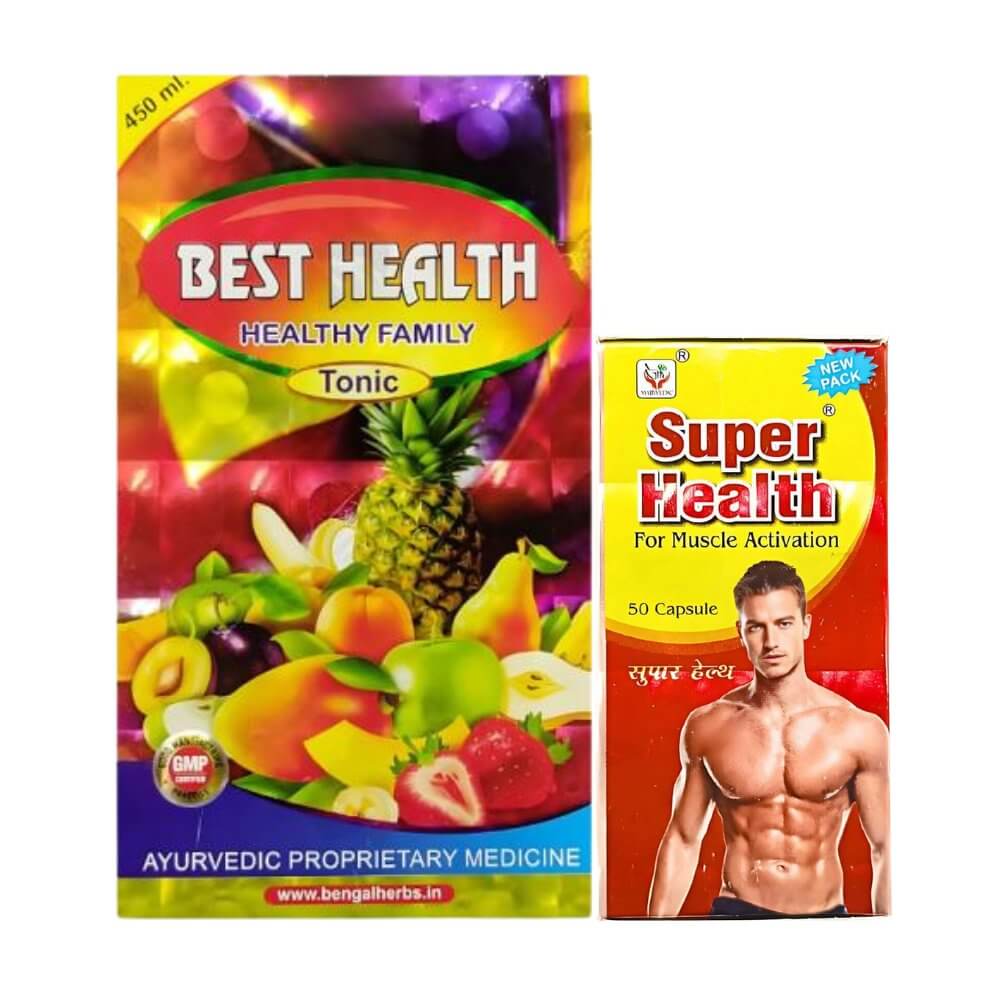 Ayurvedic Best Health Tonic & Super Health Capsule (Combo Pack) - HEALTH AIM PHARMACY
